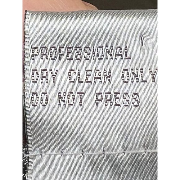 Alberto Malaki blouse size medium colorful long sleeve collar crinkle stretch ab - Picture 13 of 13